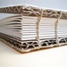 Eco Recycled Journal - Geometrical White Handmade Paper