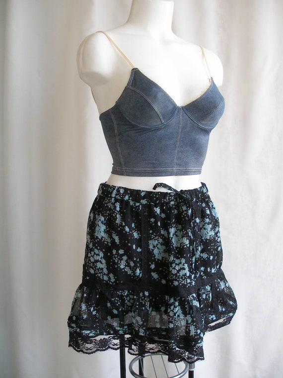 Vintage Pleated Lace Skirt size M-L ON SALE