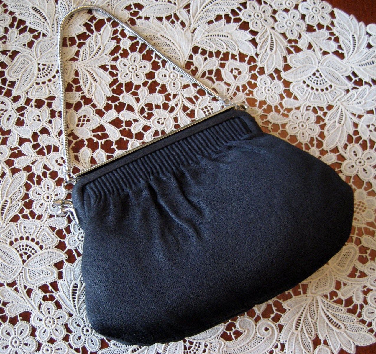 formal black clutch purse