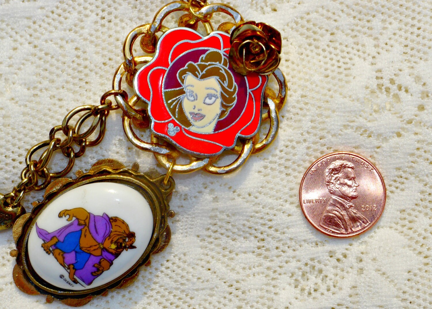 Disney Steampunk Handmade Princess Belle Beauty by GearsJewelry