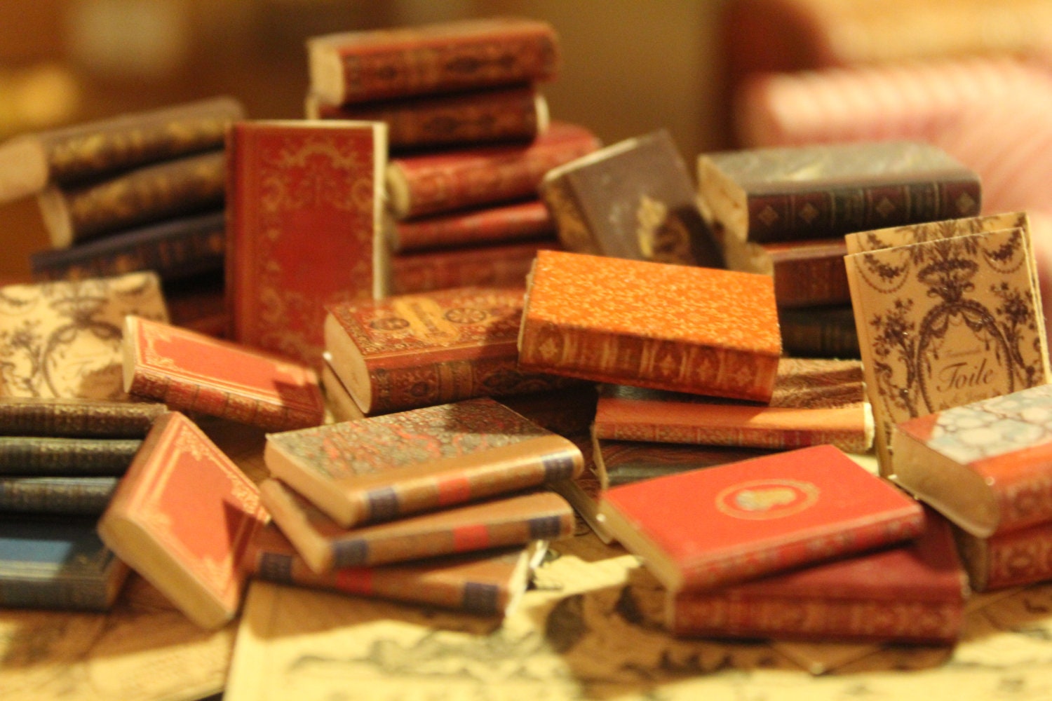 Miniature book . Set of assorted books55 pcs