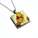 Winnie the Pooh, Pendant Necklace, Upcycled, Vintage Story Book