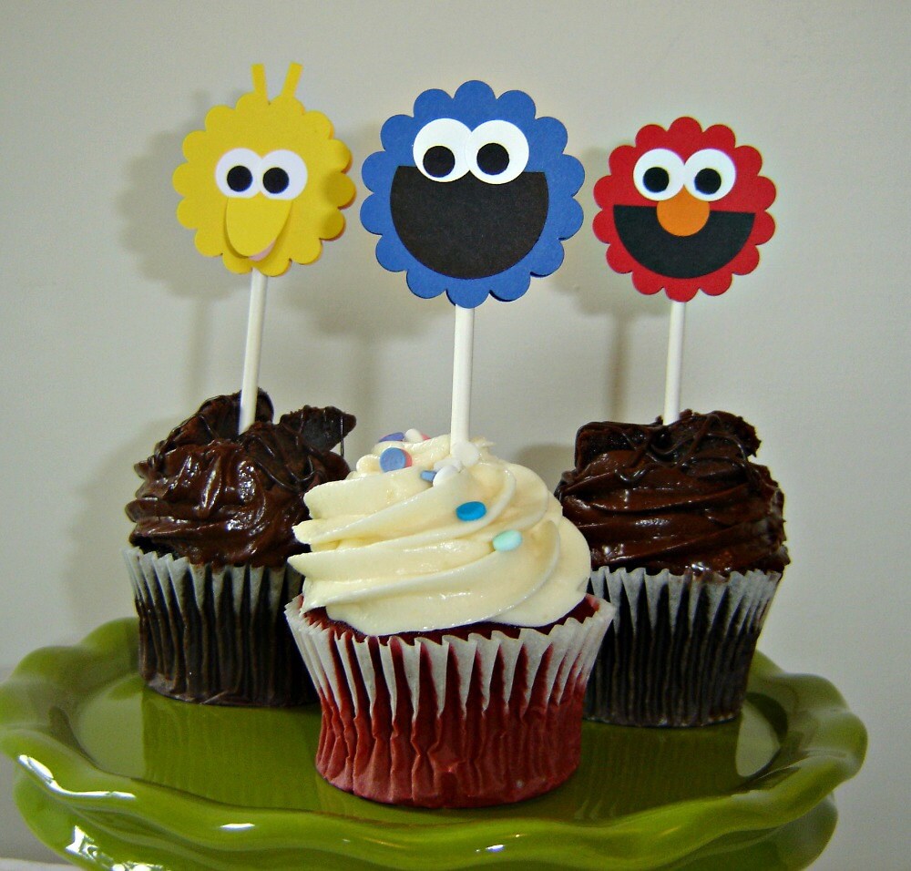 Sesame Street Cupcake Topper Set of 12