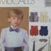 McCall's 4290 UNCUT Pattern for Children's / Boys' Lined Vests, Cummerbund, Bow Tie and Neck Tie in Sizes 3-4-5-6