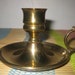 Vintage brass English Chamber stick / Candle stick holder