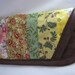 Eye glasses soft case - Quilted whimsical design - Brown