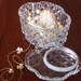 Vintage Crystal Jewlery Box. Trinket Box. Ornate Retro, Opulent and a little bit (OK a lot) Quirky. Pristine Condition.