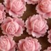 20 pc. Baby Pink Blooming Lotus Cabochons 18mm x 16mm - RES-180