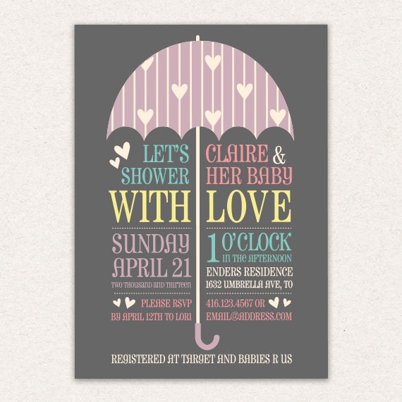 Showered With Love Baby Shower Invitations 9