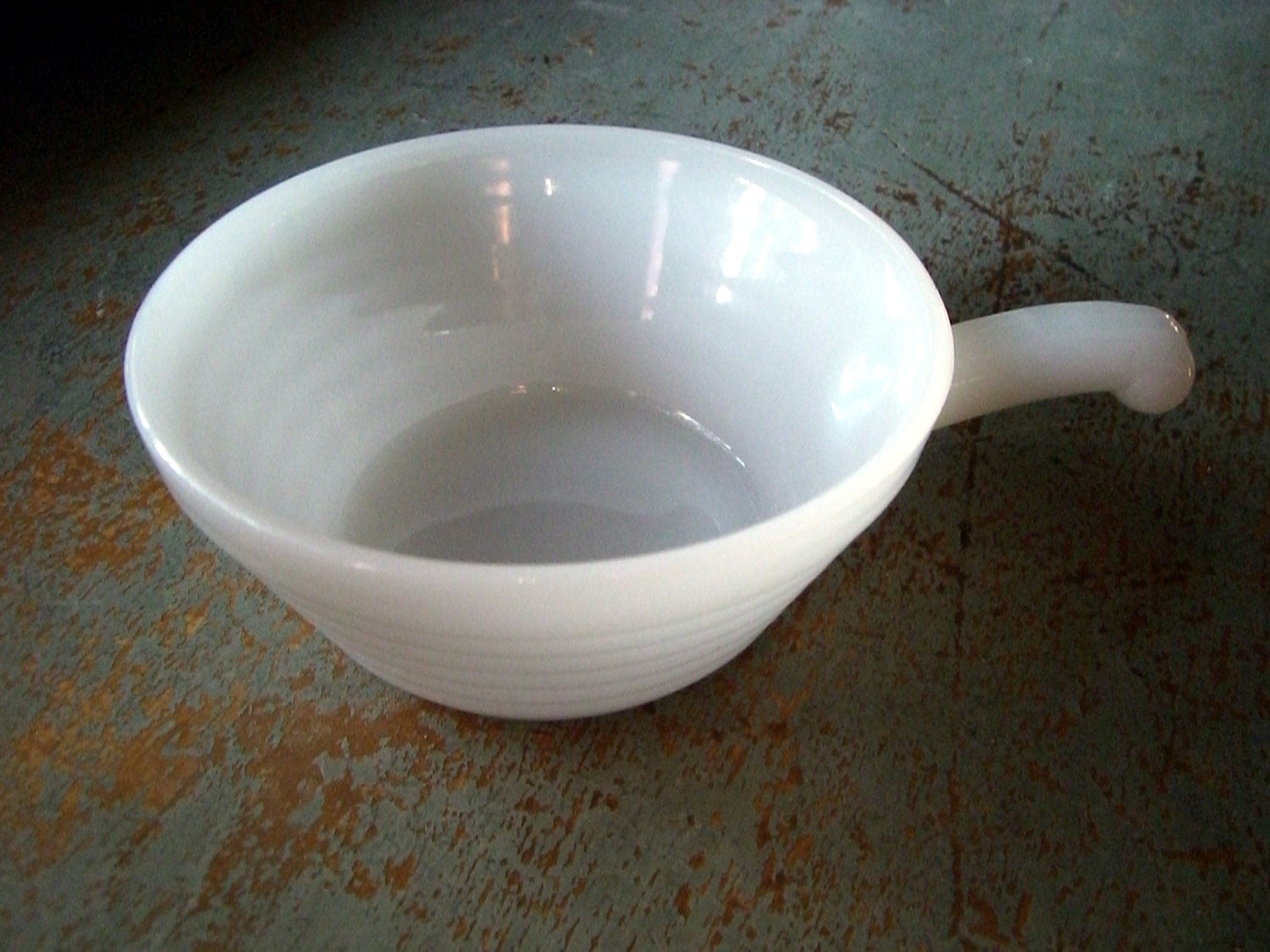 Vintage Fire King Bowl Oven Ware White Bowl with by TheBackShak