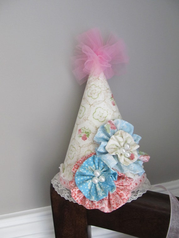 Vintage-Inspired Shabby Chic Party Hat Il_570xn
