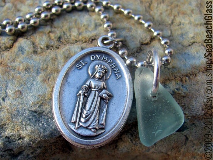 St Monica Necklace. Saint Monica. STERLING Silver by BaptismGift