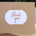 5 Wedding Thank You Cards, Wedding Thank Yous, Bridal Shower Thank Yous, General Thank Yous, Customize Any Color