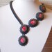 Flower Queen - Bead embroidery Necklace