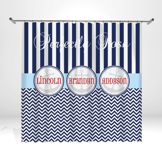 Anchor Shower Curtains Personalized anchor shower