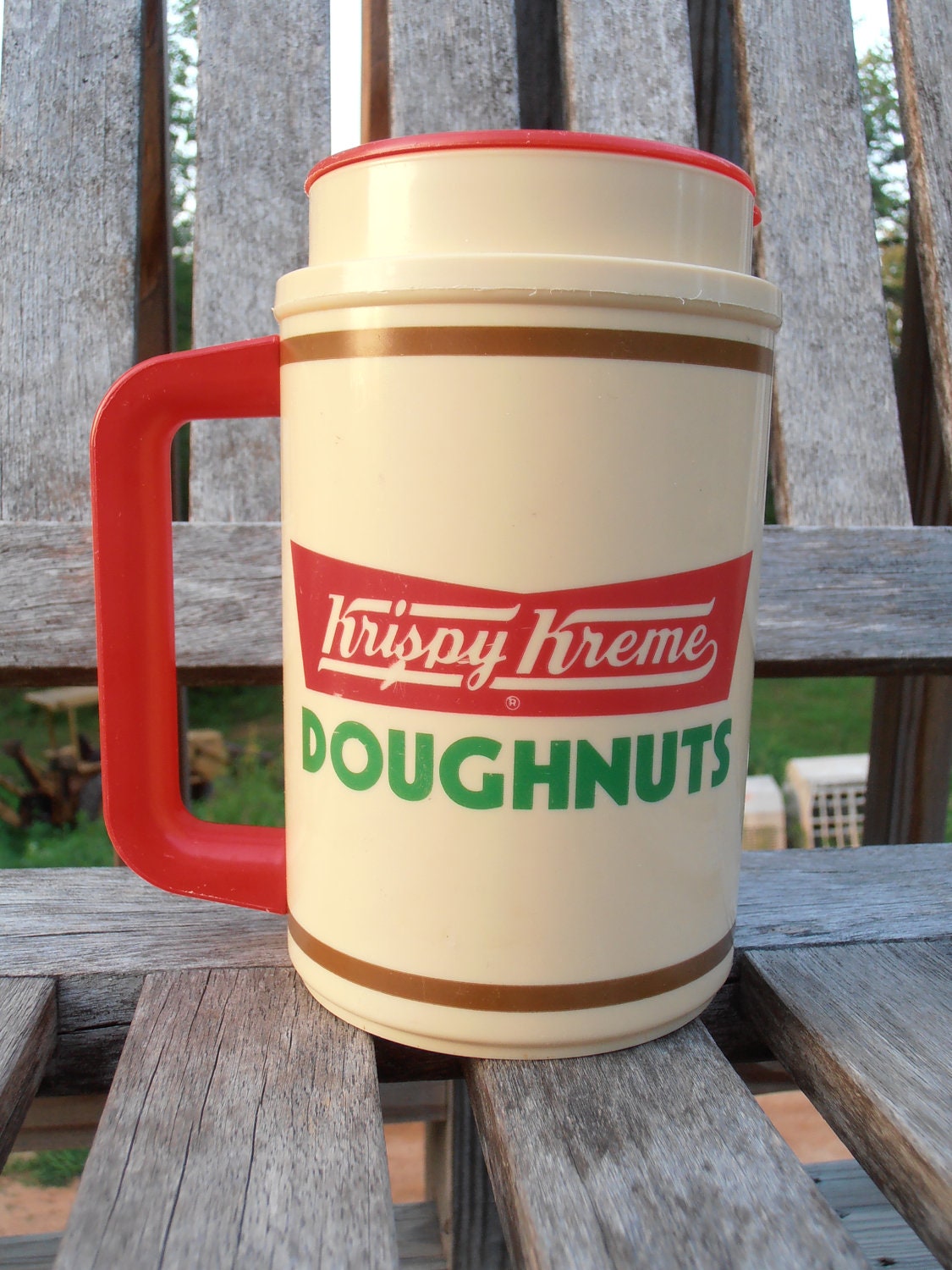 Vintage Krispy Kreme Insulated Mug 22 OZ