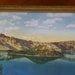 REDUCED Antique Framed Souvenir Photo of Crater Lake, Oregon from 1930s/40s - FREE US Shipping
