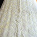 1950s Yellow and White Quilted Childrens Blanket Crib Size