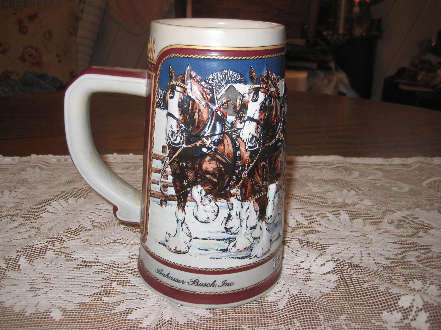 vintage budweiser beer steins