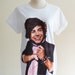 Harry Styles Shirt One Direction Shirt 1D English Boy Band Pop Rock Music -- Music Tee Shirt Women T-Shirt Men T-Shirt Music Shirt Size L