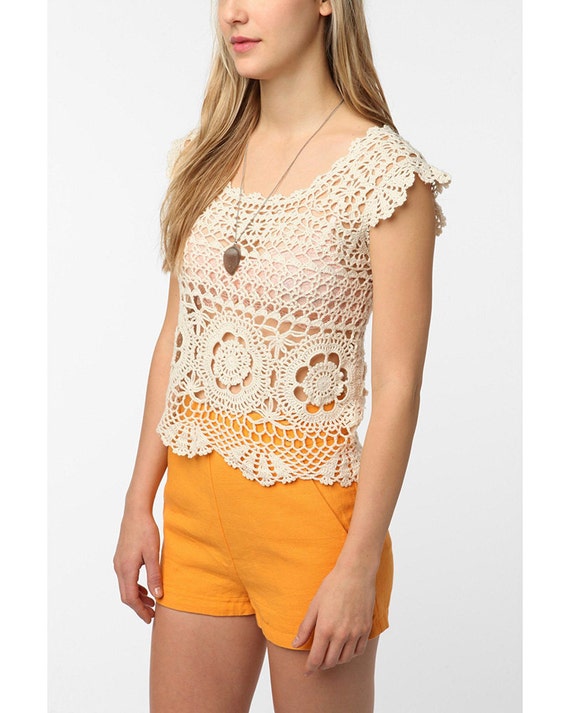 CROCHET FASHION TRENDS exclusive crochet  blouse - made to order