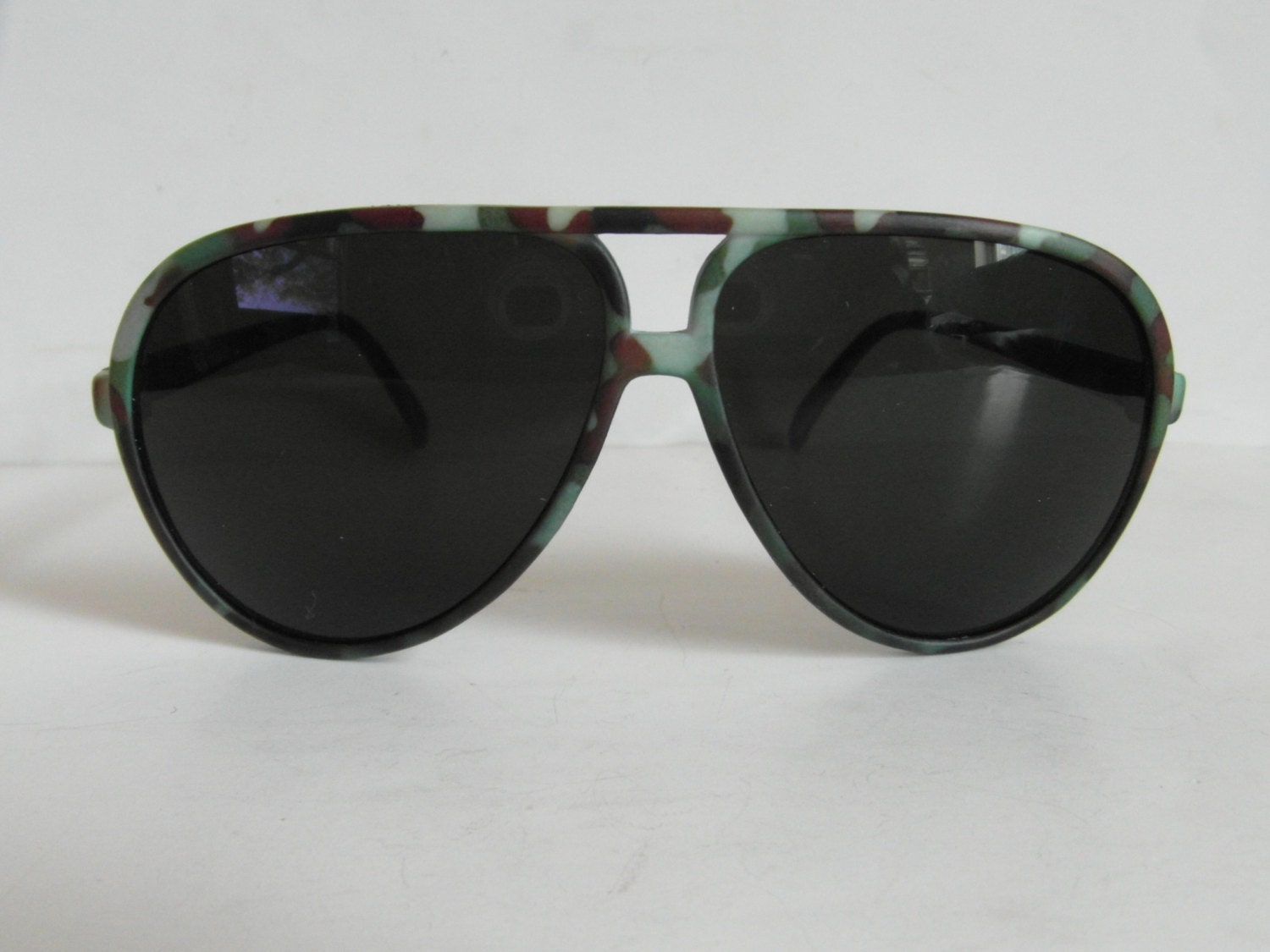 Vintage Matt Green Camo Print Aviator Sunglasses – Haute Juice