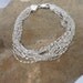 Sterling Silver Multi Chain Bracelet Made in Italy 1980