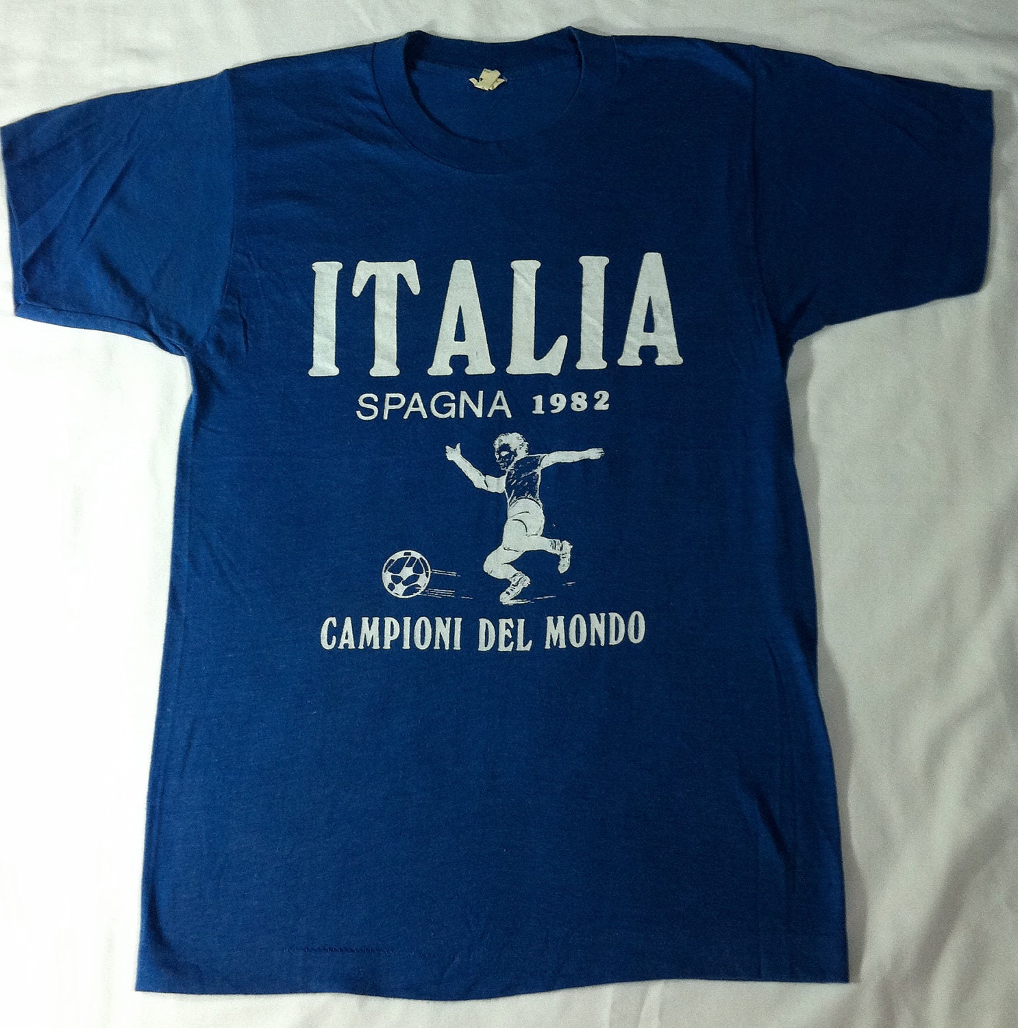 Italy 1982 World Cup Champions T-Shirt Small Vintage FIFA