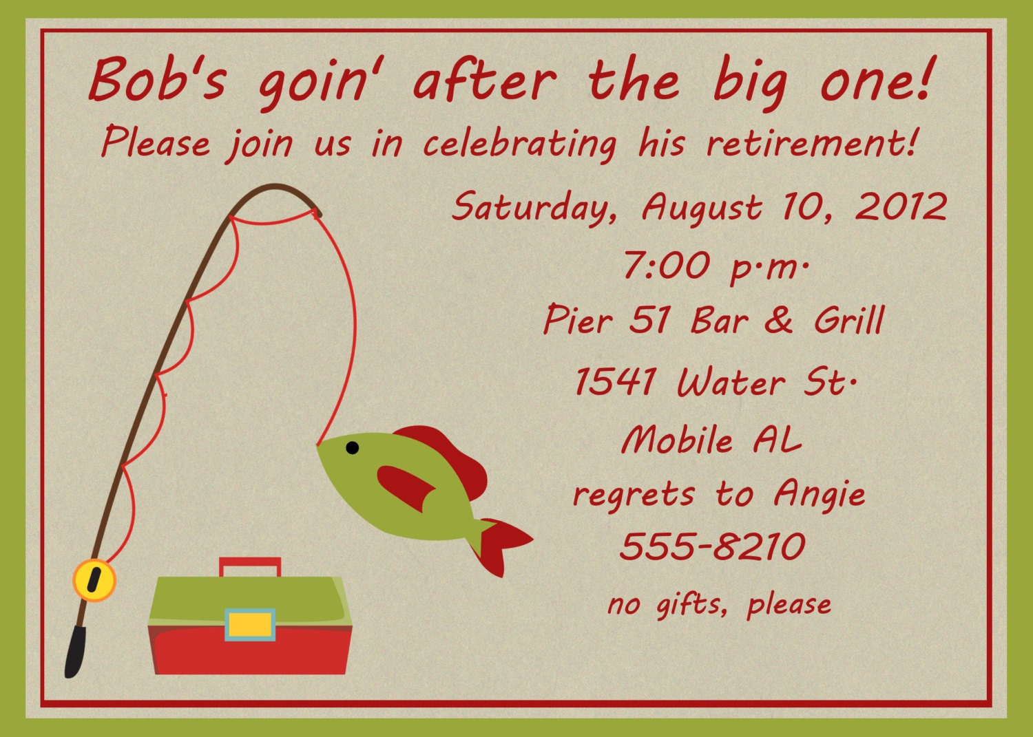 fishing retirement party invitation fishing retirement party invitation, Party invitations
