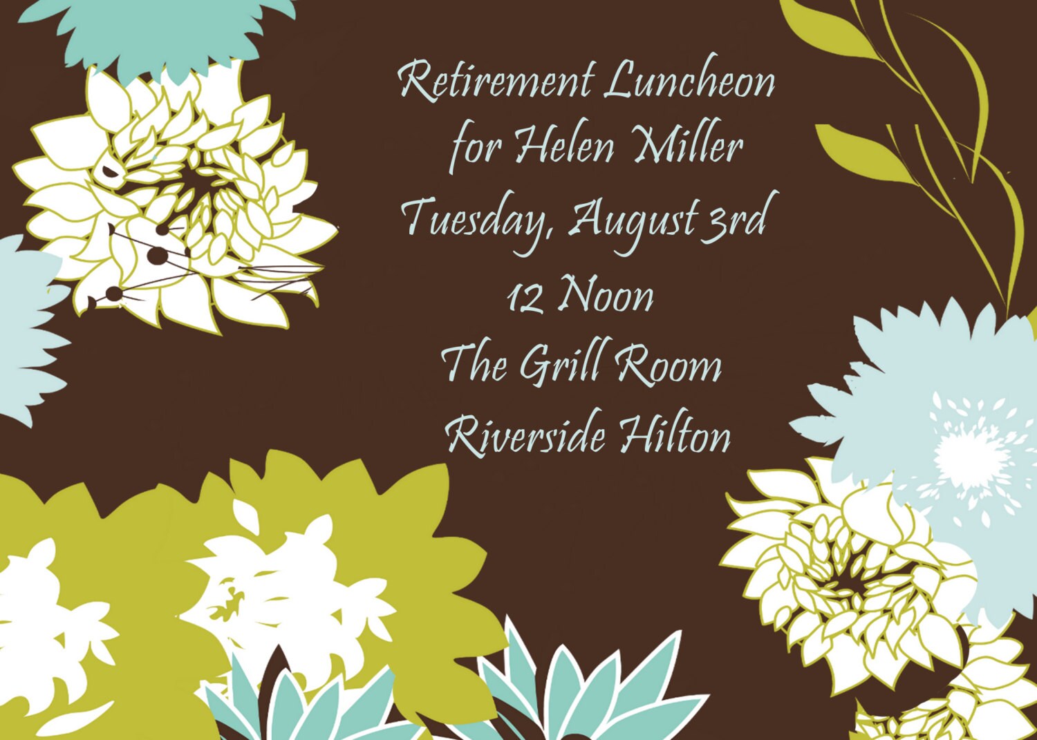 Retirement Luncheon Invitation 5