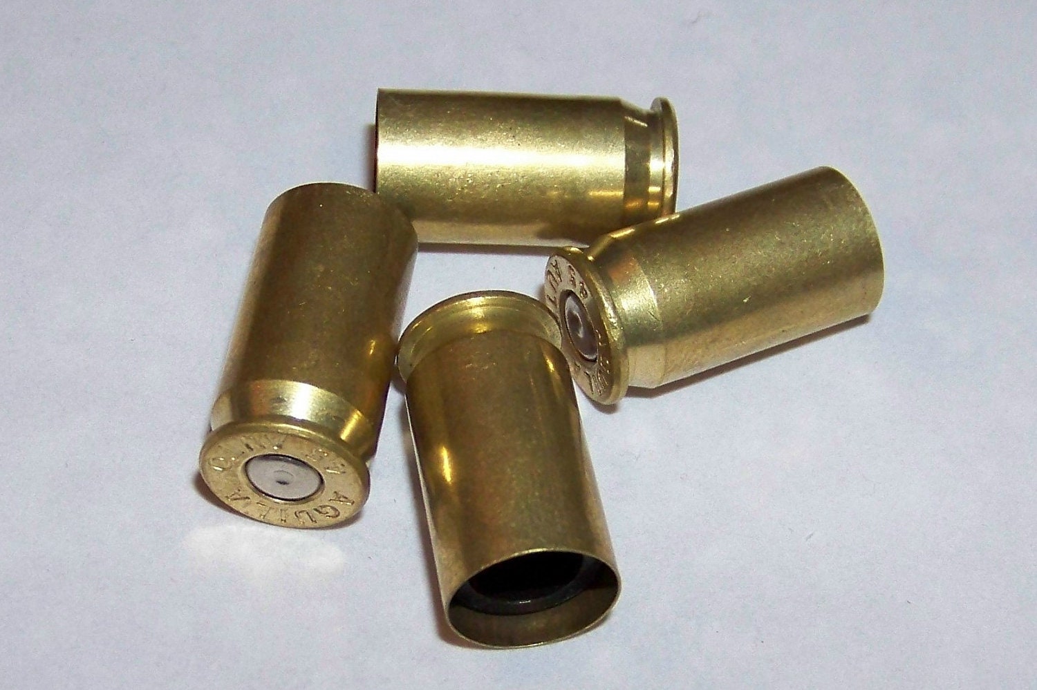 Bullet Valve Stem Caps 4 Brass .45 Caliber ACP Recycled for