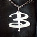 Small white Buffy B necklace
