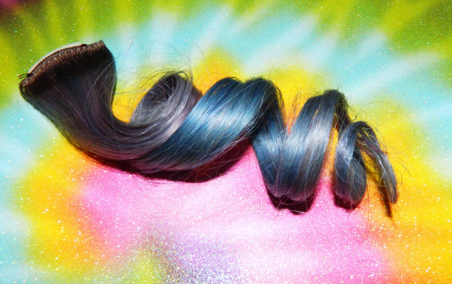 Blue Ombre Human Hair Extensions - wide 7