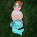 Personalized Wood Mermaid Sign