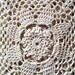 Vintage crochet tablecloth, handmade by grandmother, beige colour, table cloth, table cover, floral crochet