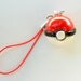 Pokeball Charm with Cell Phone Strap, Gotta Catch Em All :D