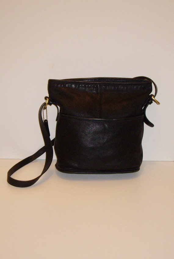 COACH Soho Slim Bucket Bag Vintage Black Leather Shoulder