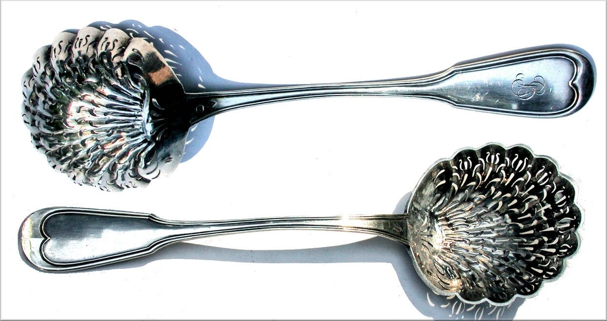 Antique French Silver Sugar Sifter Spoon by Andrestavern on Etsy