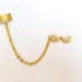 Cute Bird Filigree Matte Gold Ear Cuff Earrings