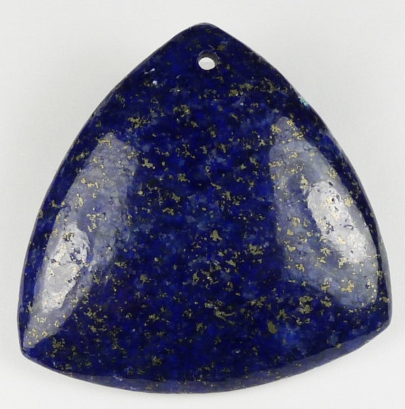 Pyrite in Lapis Lazuli Pendant Bead 49x47x8mm