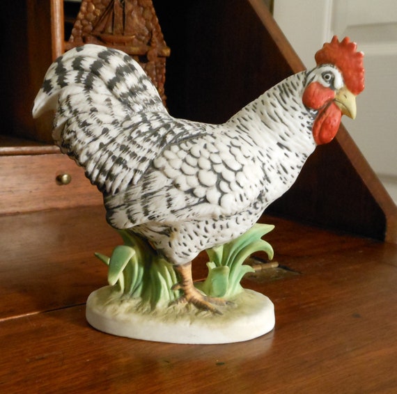 lefton rooster figurine