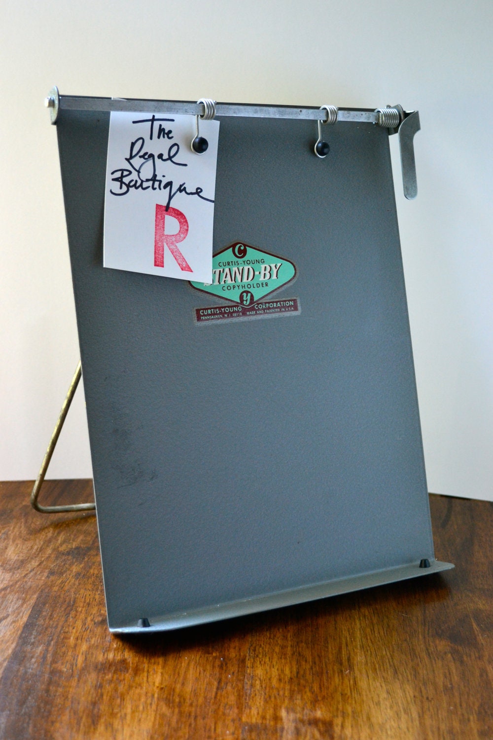 Vintage Metal Copy Holder/Typing Stand/Clipboard