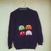 Pac Man Monsters Hand Knitted Sweater