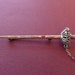 Sword Brooch Sterling Silver 3" Pin Vintage