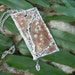 hammered copper leaf pendant necklace leaf charm rustic boho tribal nature and native american inspired style