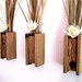 Set of 3 Rustic / Reclaimed / Barn Wood Wall Vase / Flower Sconce