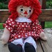 Handcrafted Raggedy Andy Doll very cute