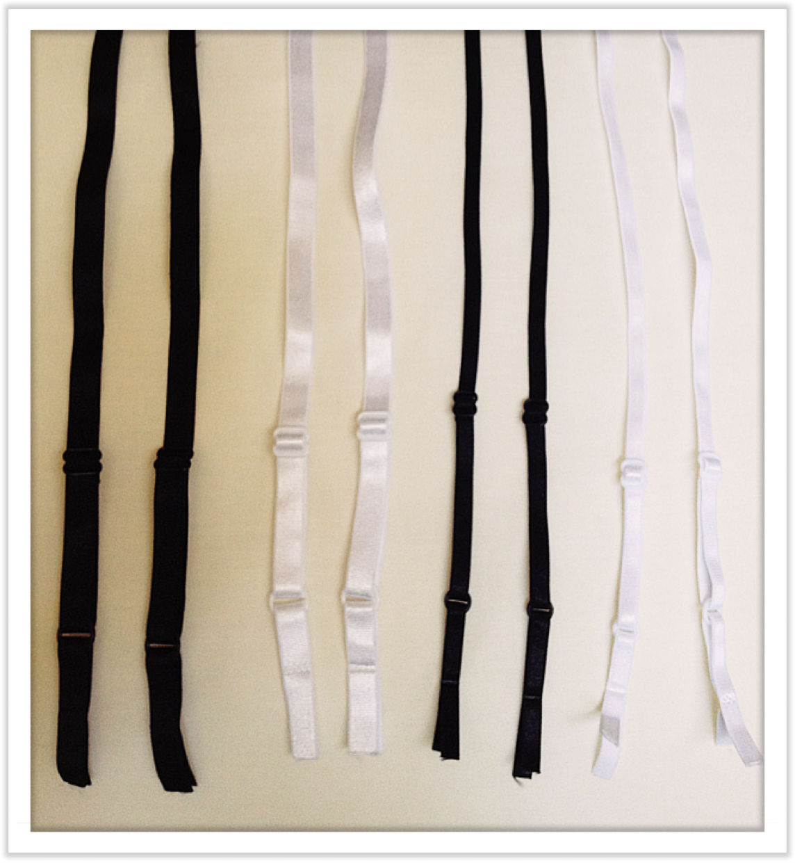 Adjustable 1/4 Bra Straps packs of 4 pairs