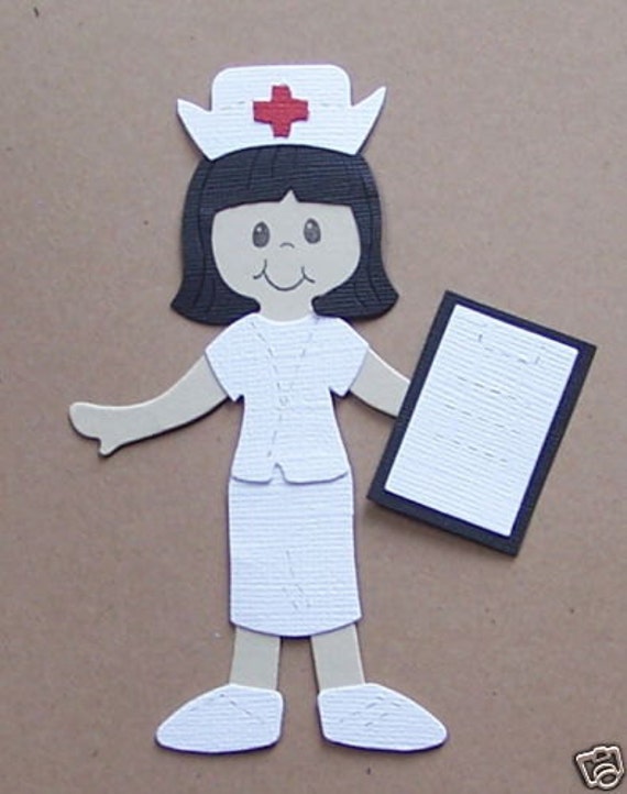 1 Nurse Scrapbooking Paper Die Cuts / Card Toppers by DieCuts4U