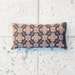 IKAT Pillow Cover, Vintage Floral Pattern, 12x23 inch